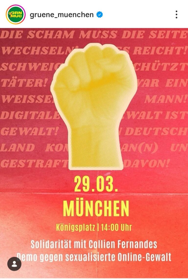 Demo gegen sexualisierte online-Gewalt